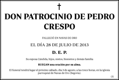 Patrocinio de Pedro Crespo